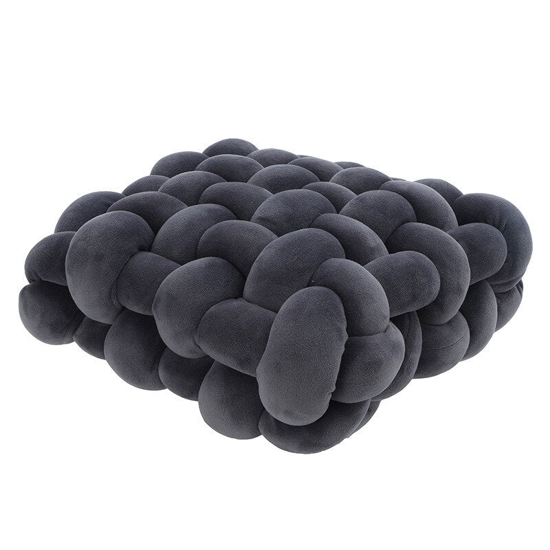 Textured Round Accent Pillow