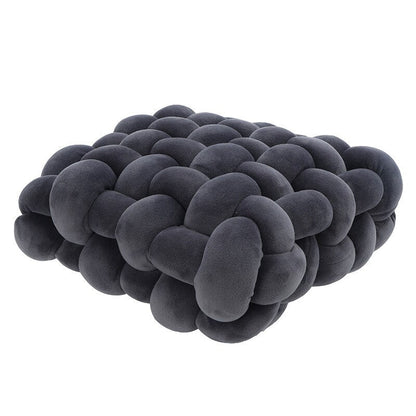 Textured Round Accent Pillow