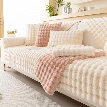 Soft Velvet Couch Slipcover