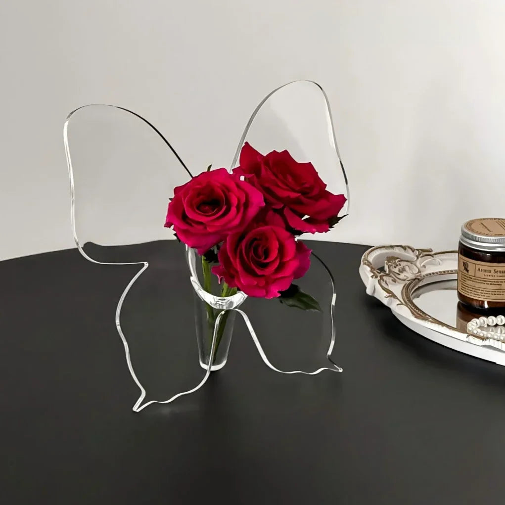 Beautiful Glass Floral Vase Decor