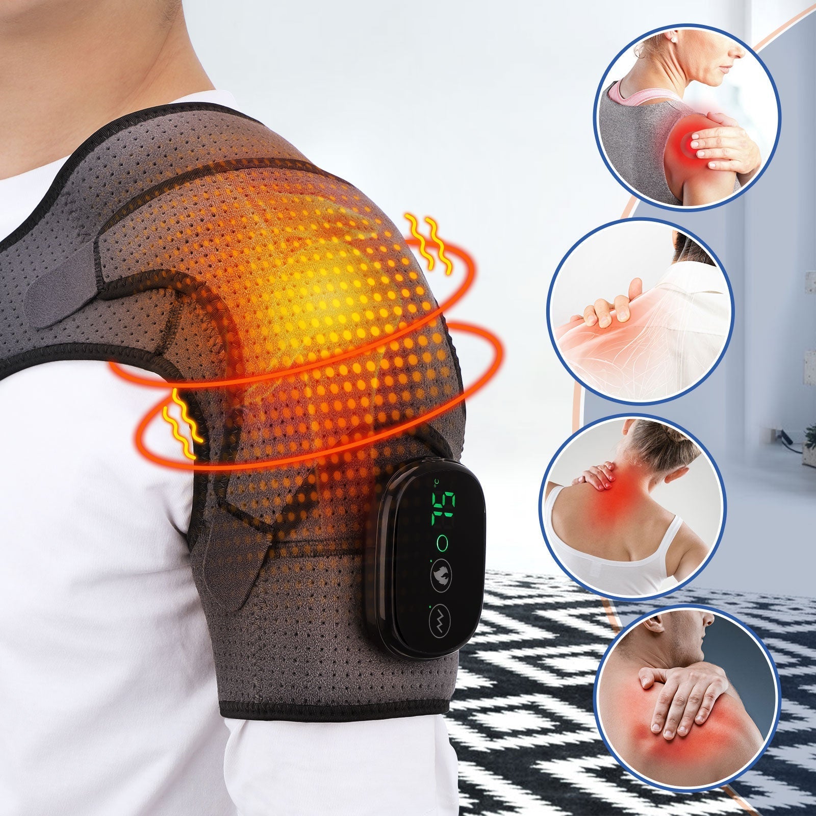 Warm Shoulder Massage Pad - Pexav