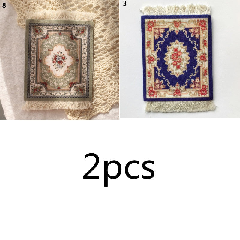 Small Round Rug Style Coffee Table Coaster