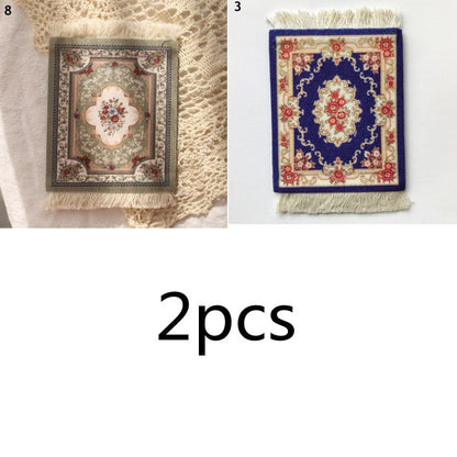 Small Round Rug Style Coffee Table Coaster