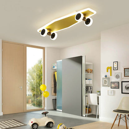 Unique Skateboard Style LED Ceiling Lamp