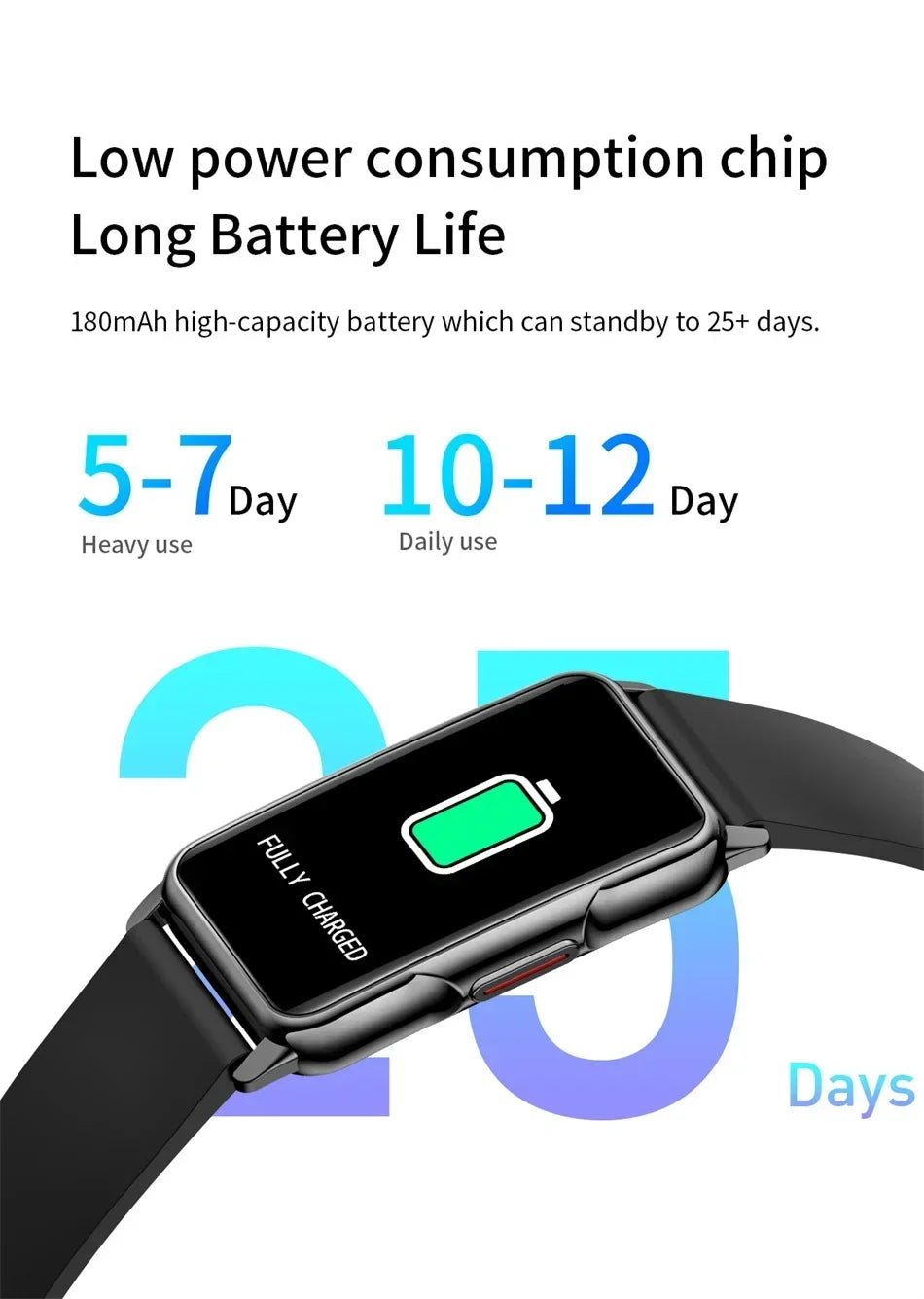 Waterproof Fitness Watch for Men and Women
