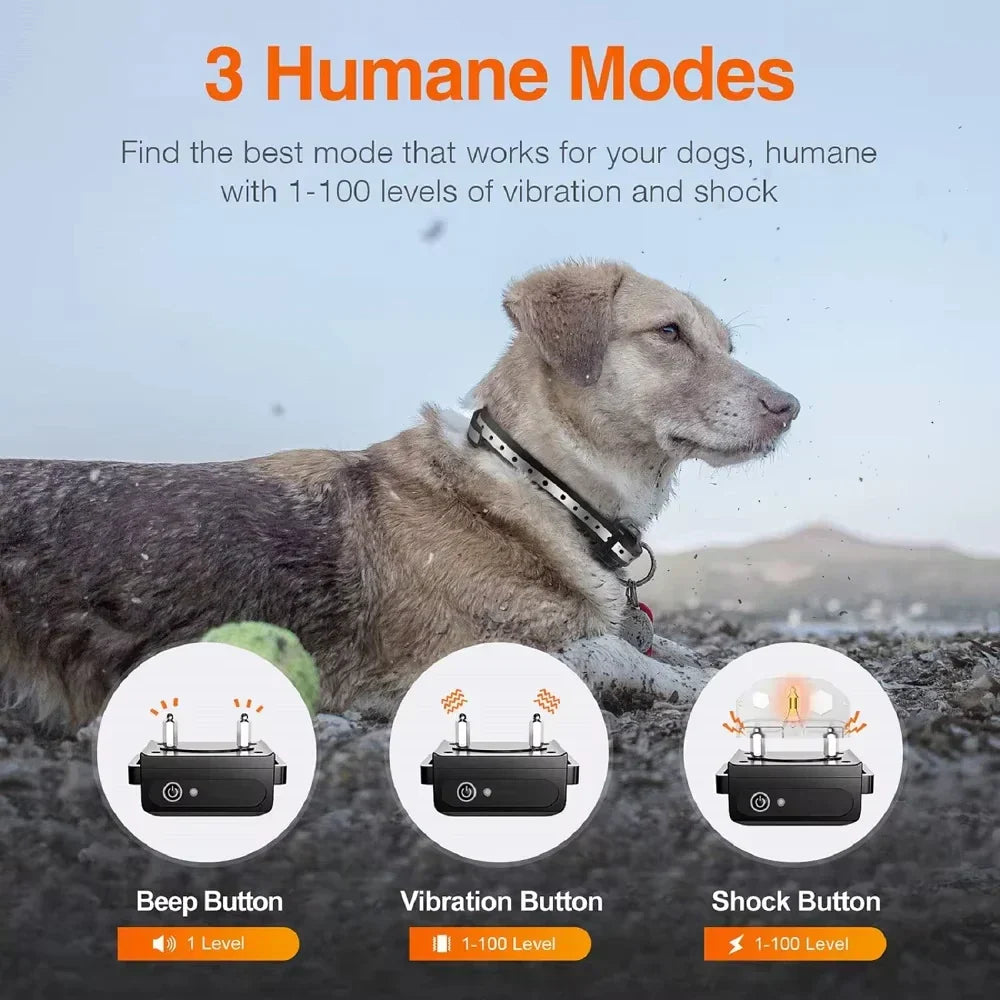 Waterproof Remote Dog Trainer Collar with Long Range Control