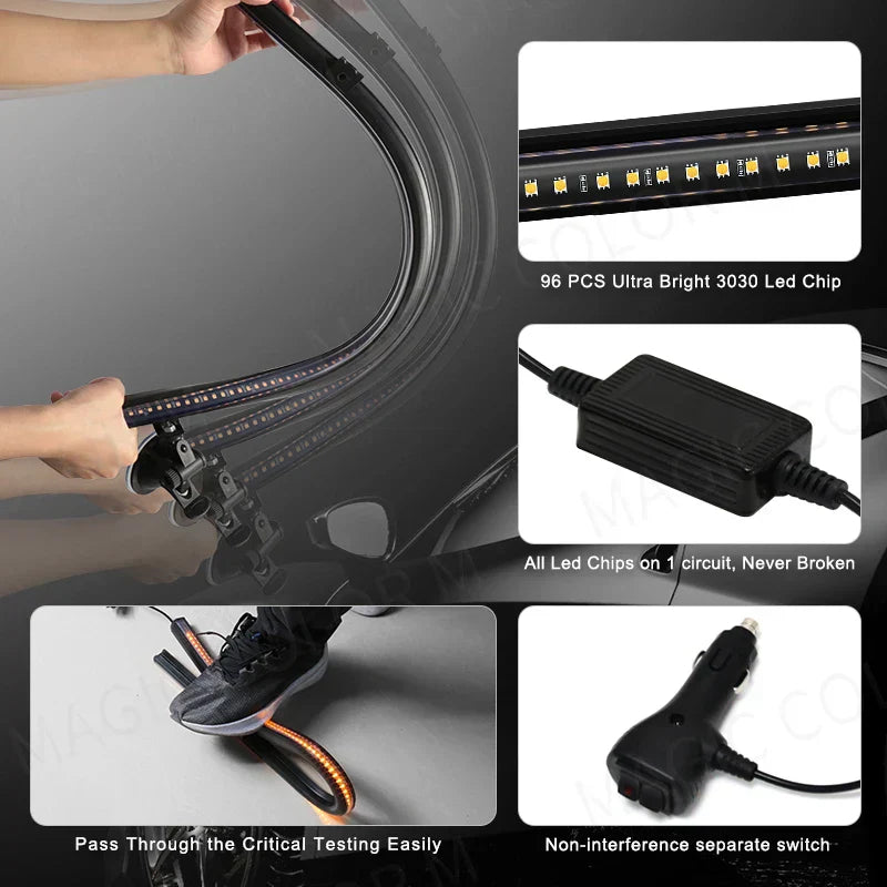 Bright 96 LED Emergency Warning Light Bar