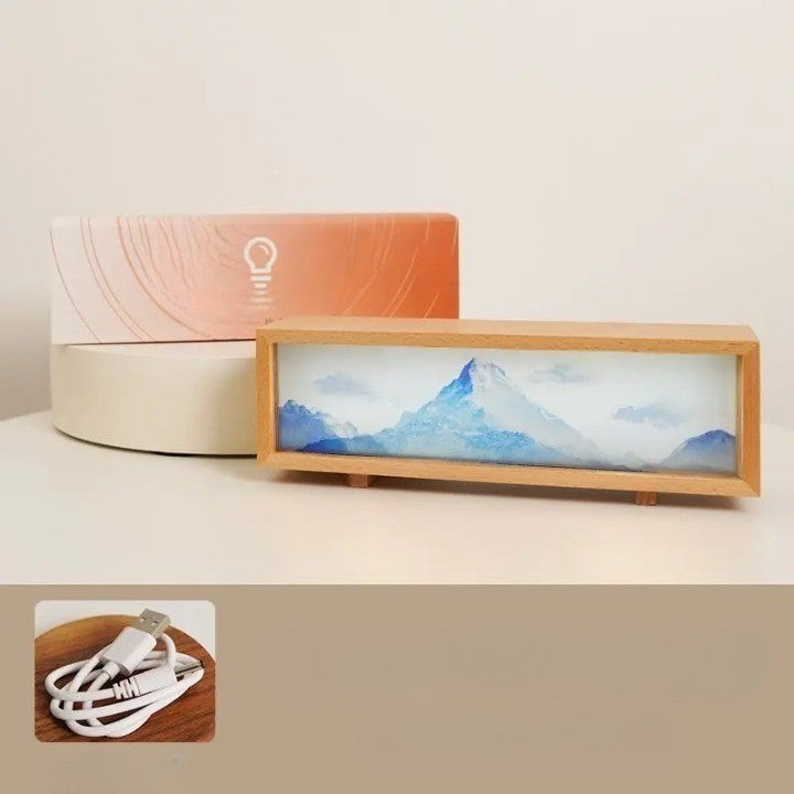 Colorful LED Digital Art Table Lamp