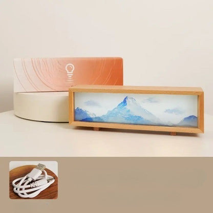 Colorful LED Digital Art Table Lamp