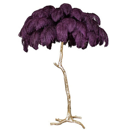 Elegant Soft Feather Tall Floor Lamp