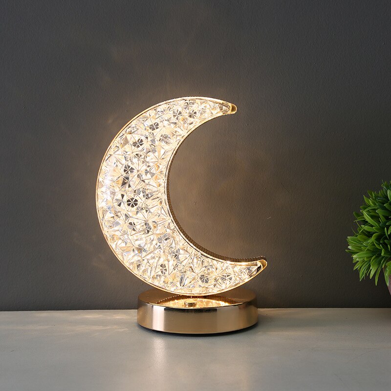 Glowing Moonlit Bedroom Night Lamp