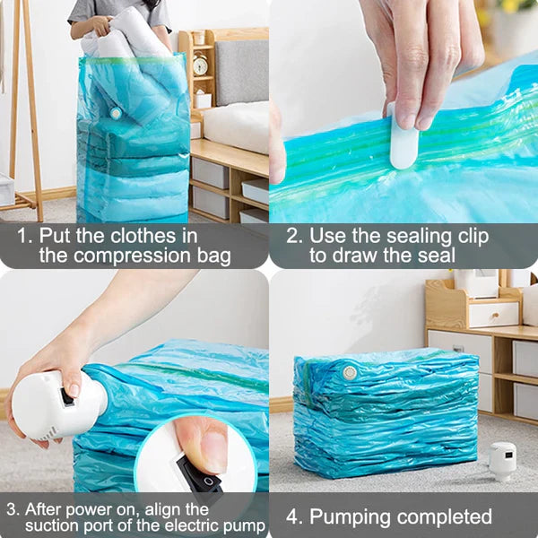 Space Saving Vacuum Storage Bag with Extra Capacity