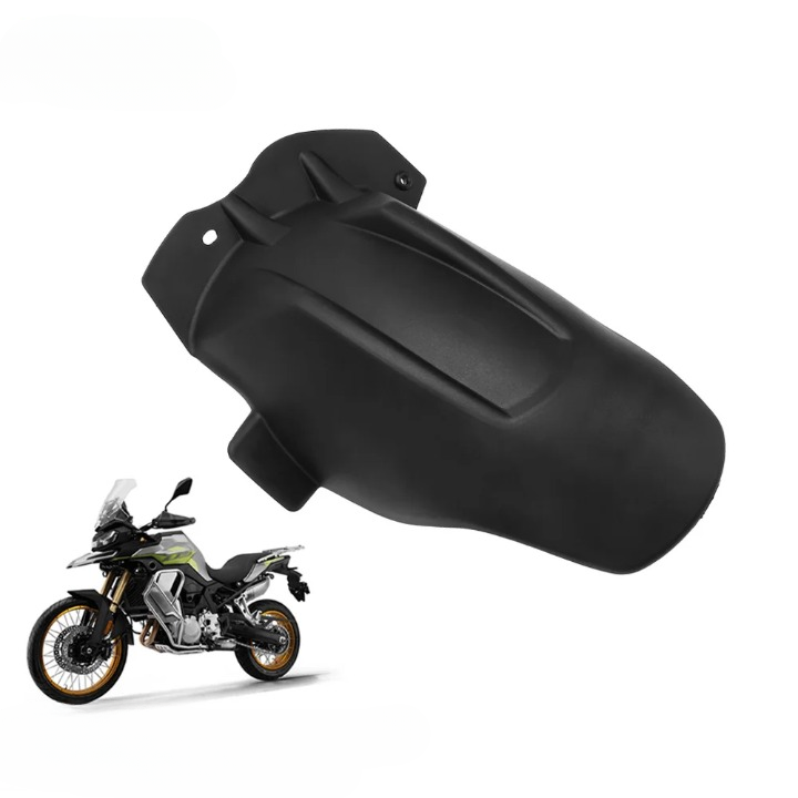 Black Motorcycle Rear Splash Guard Protector - Pexav