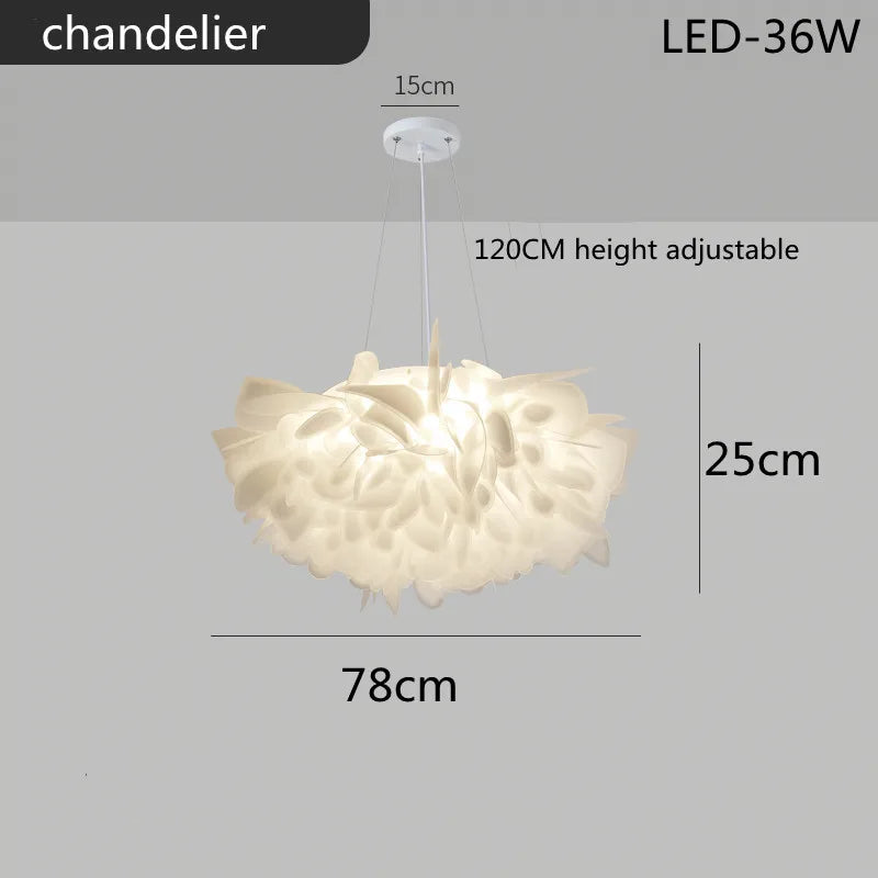 Bright Floral LED Adjustable Ceiling Light Fixture