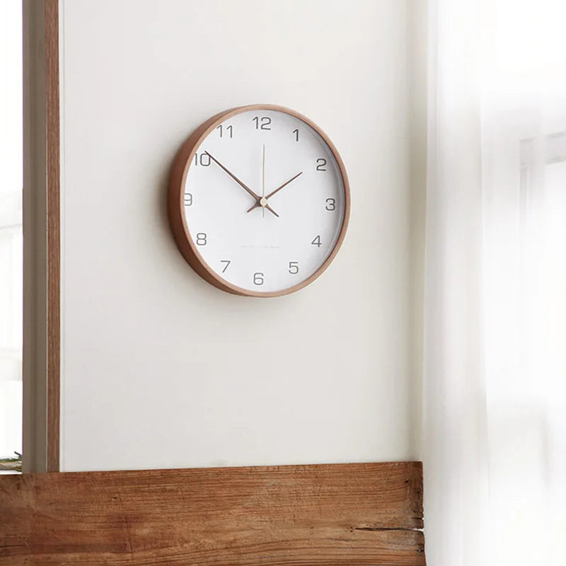 Silent Modern Round Wall Clock for Home - Pexav