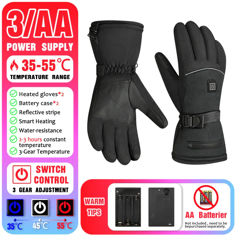 Warm Insulated Water Resistant Heated Gloves