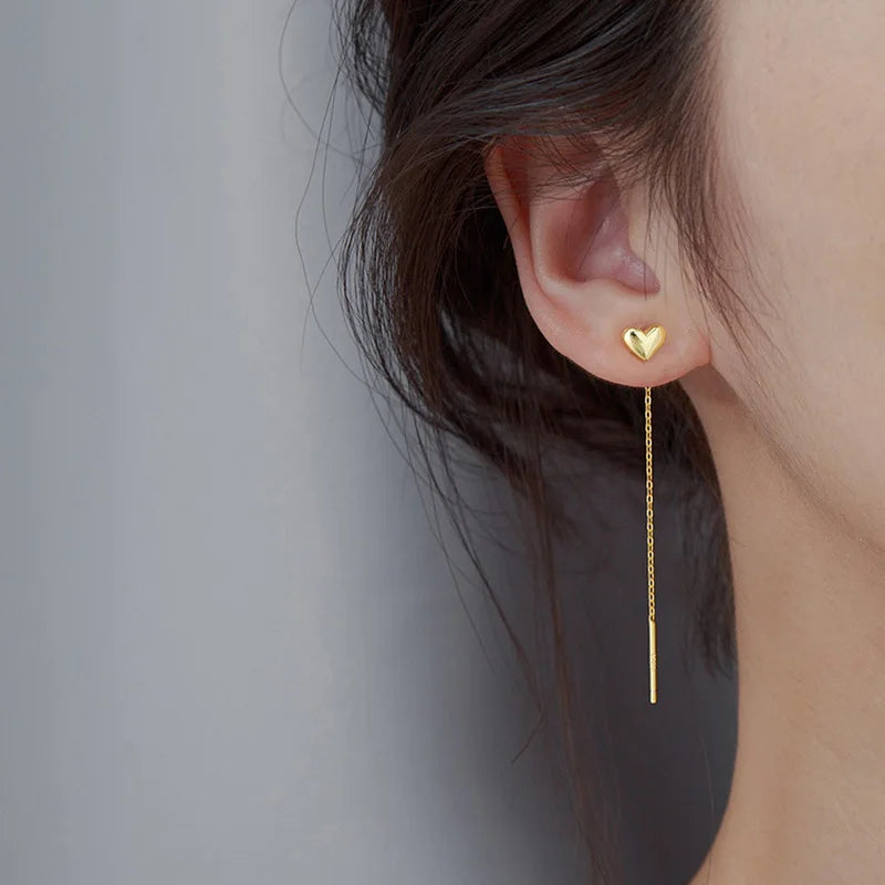 Chic Minimalist Bar Drop Earrings
