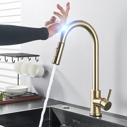 Easy Install Kitchen Faucet with Pull-Out Spray Nozzle