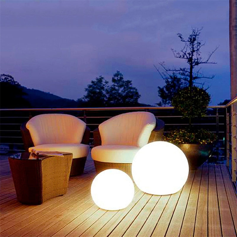 Bright Outdoor Solar Powered Garden Light Ball - Pexav