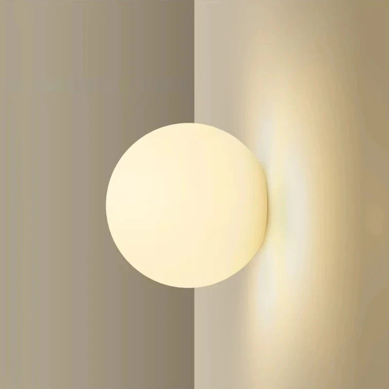 Circular Soft Glass Pendant Modern Wall Lamp - Pexav