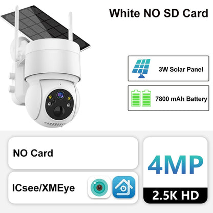 Wireless Solar Powered Outdoor Surveillance Camera