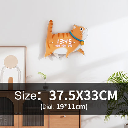 Colorful LED Illuminated Bicycle Wall Clock