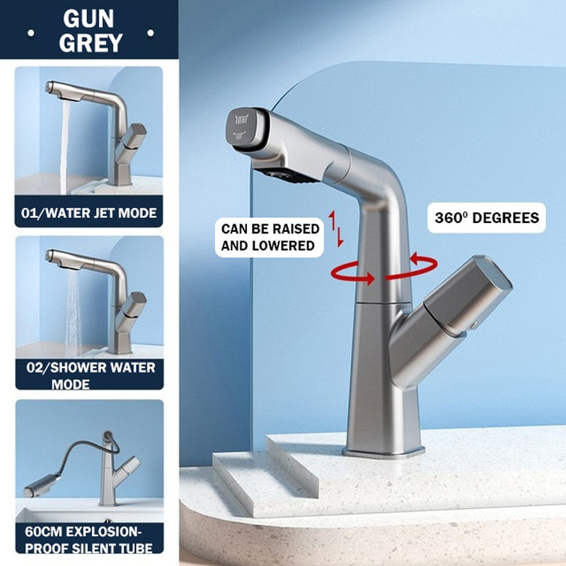 Contemporary 360 Degree Kitchen Sink Faucet