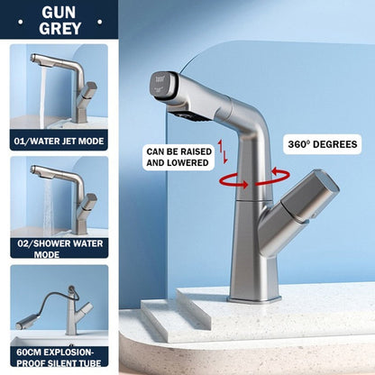Contemporary 360 Degree Kitchen Sink Faucet