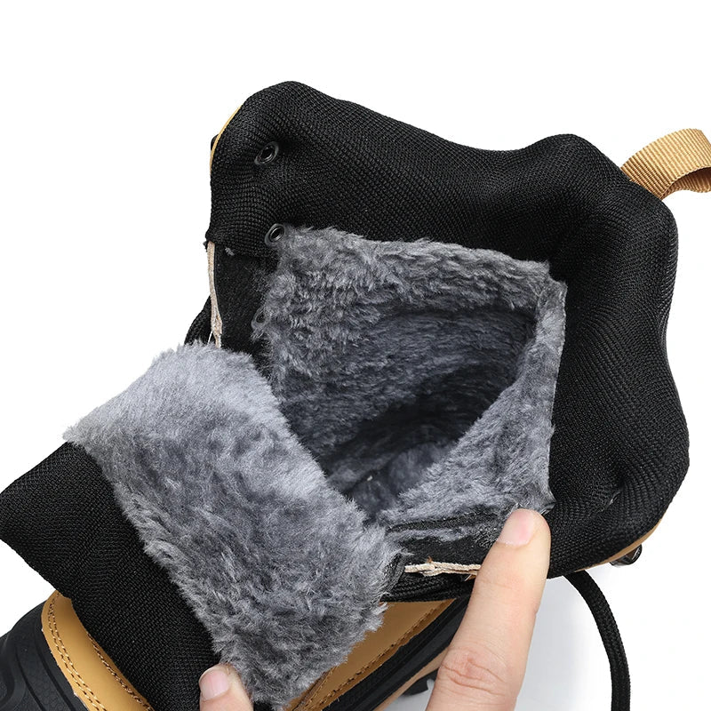 Warm Insulated Snow Boots for Men