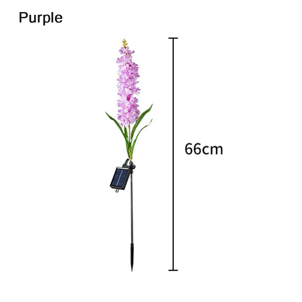 Bright Colorful Outdoor Solar Powered Flower Lamp