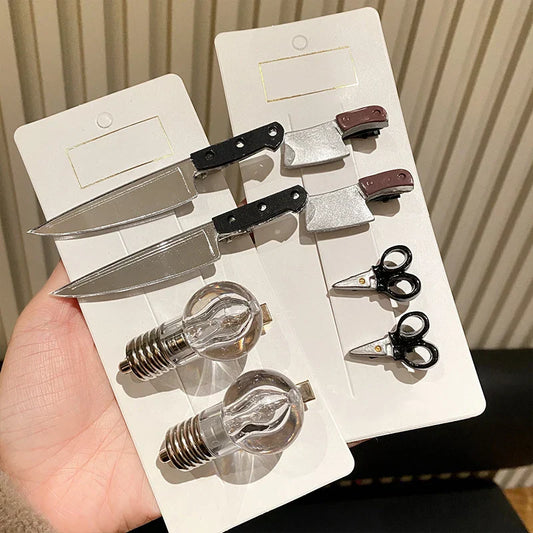 Stylish Kitchen Utensil Hair Clips - Pexav