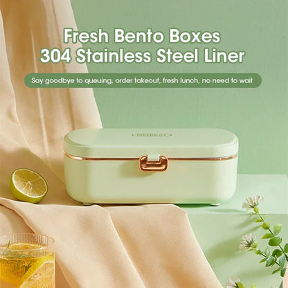 Compact Electric Lunch Box Heater with Steam Function