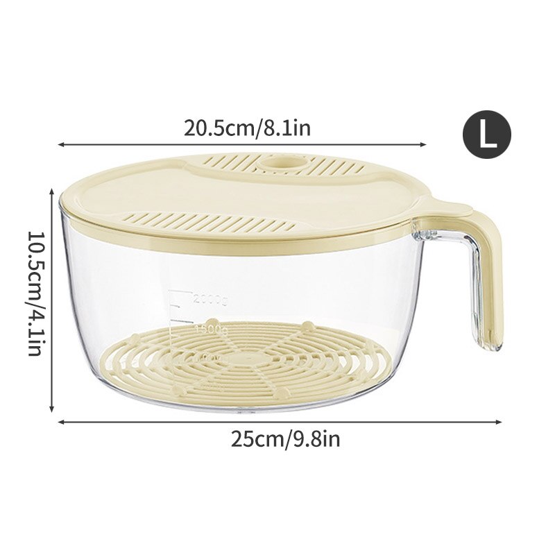 Simple Kitchen Rice Washing Basket Strainer