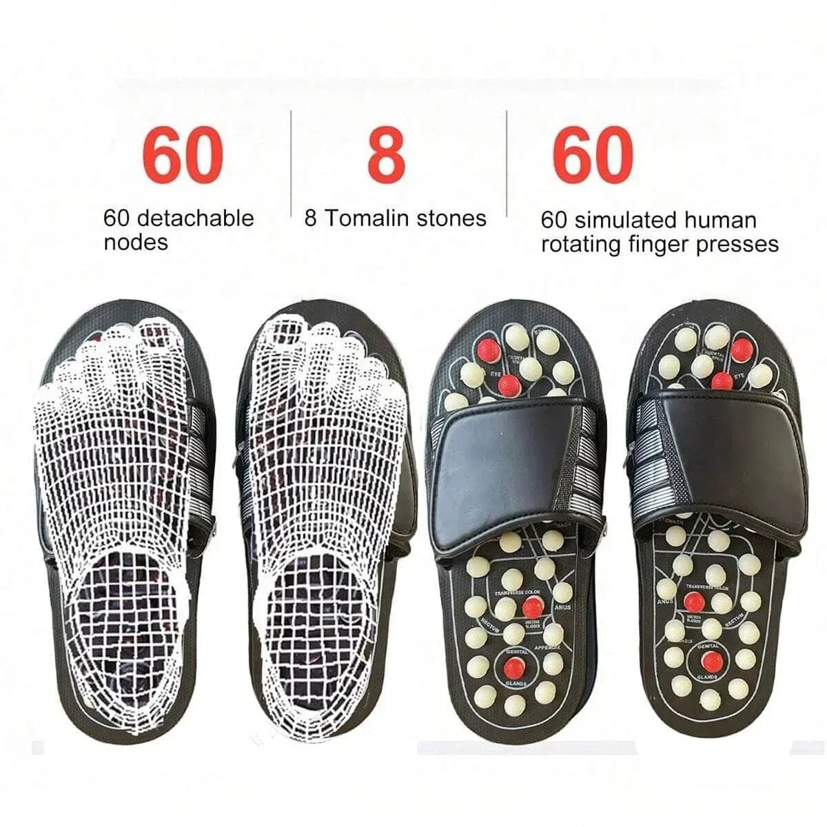 Comfortable Foot Massager Slippers for Men Women