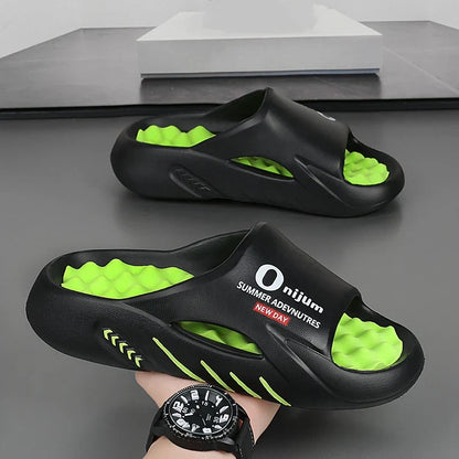 Vibrant Flame Comfortable Summer Massage Slippers