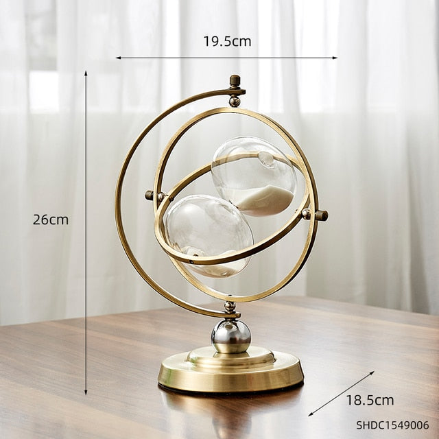 Beautiful Glass Timer Desk Decoration