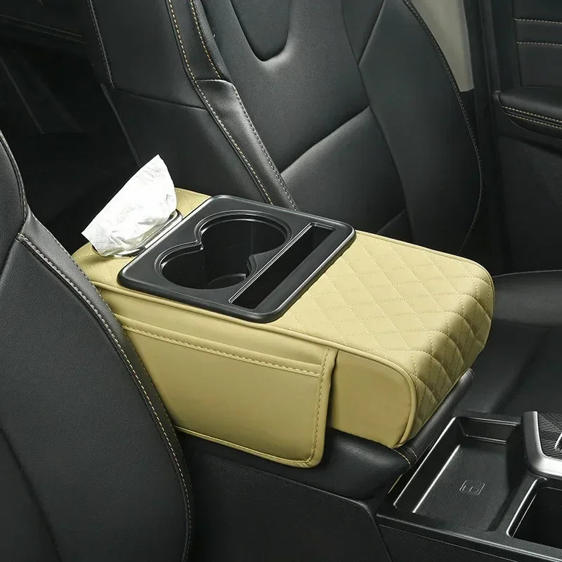 Premium Multi-Compartment Car Center Console Pad