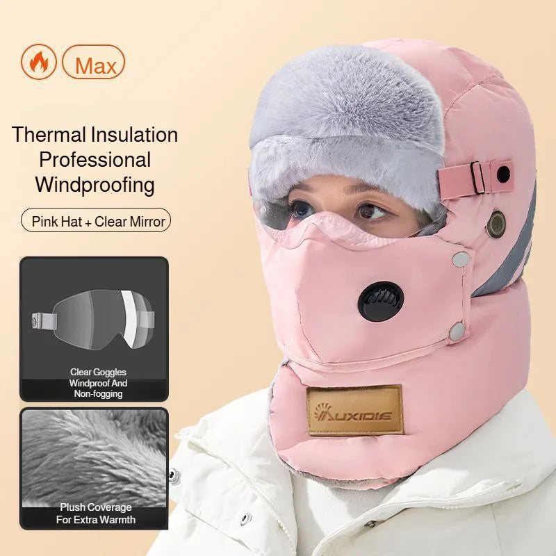 Warm Waterproof Cold Weather Face Mask Hat