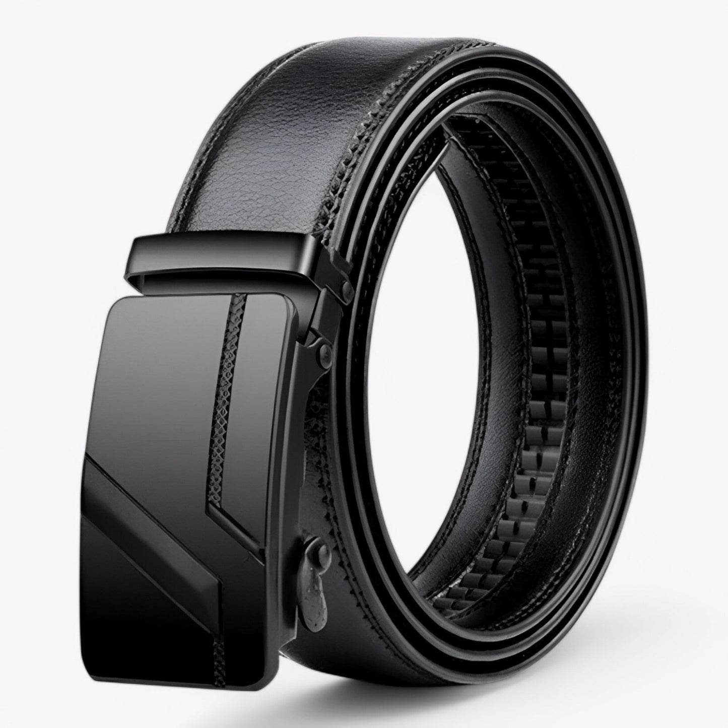 Premium Mens Leather Belt - Adjustable Black or Brown Strap - Pexav