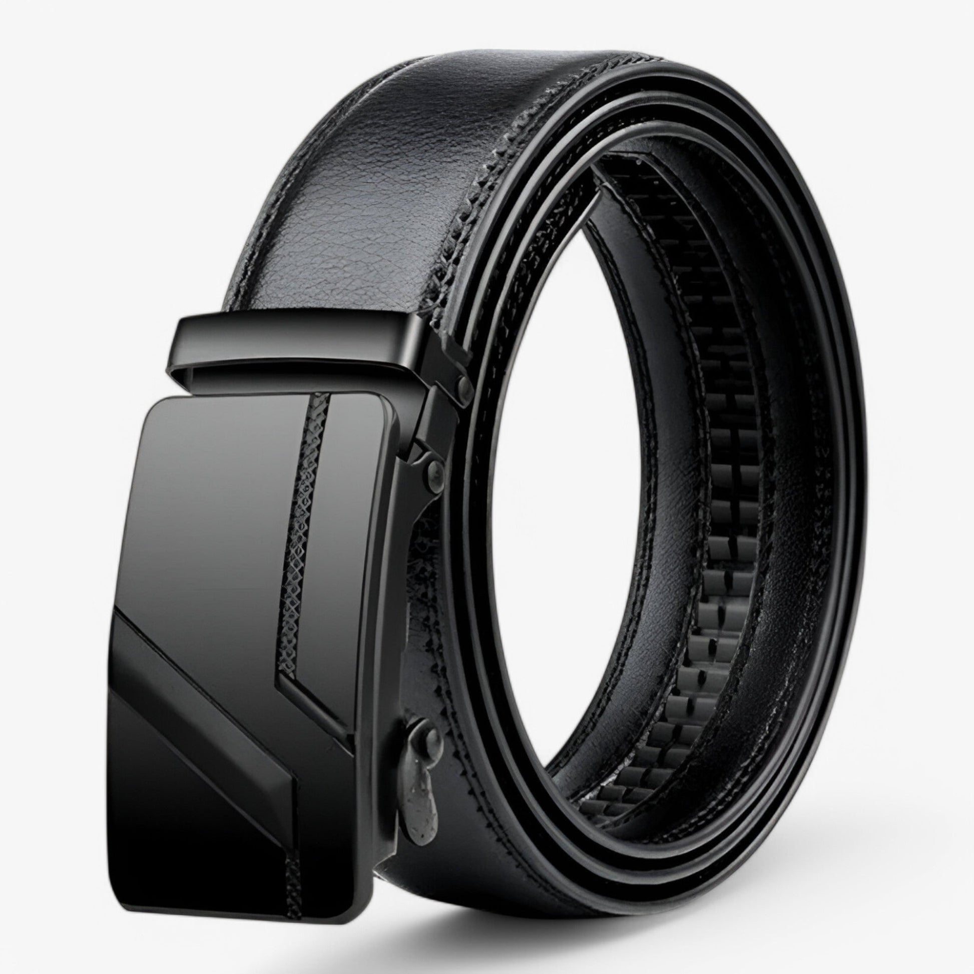 Premium Mens Leather Belt - Adjustable Black or Brown Strap - Pexav