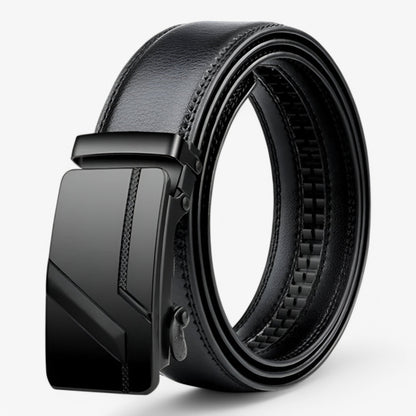 Premium Mens Leather Belt - Adjustable Black or Brown Strap - Pexav