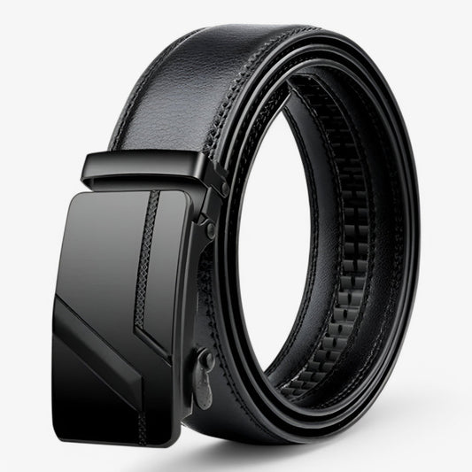 Premium Mens Leather Belt - Adjustable Black or Brown Strap - Pexav
