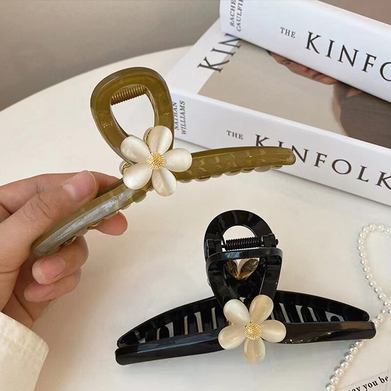 Bright Floral Hair Claw Accessory - Pexav