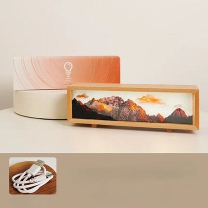 Colorful LED Digital Art Table Lamp