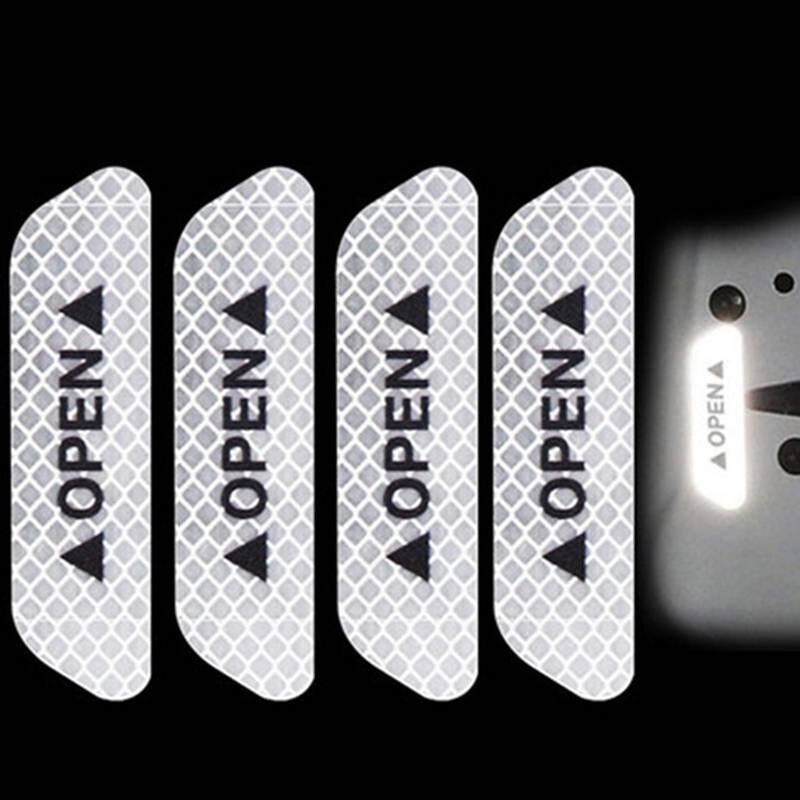 4PCS Safety Reflective Warning Stickers