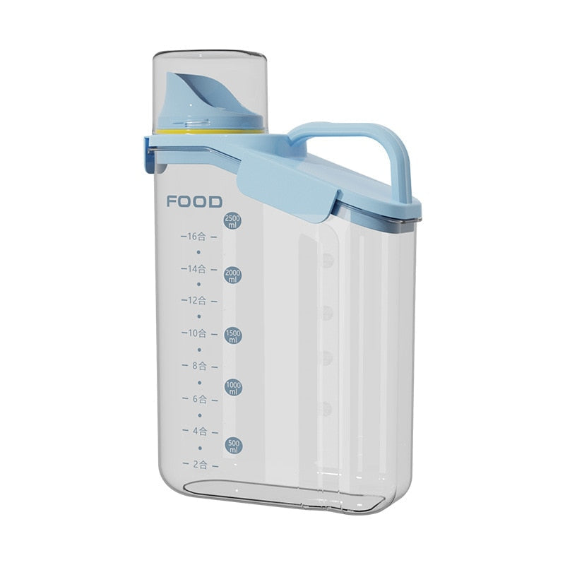 Clear Kitchen Measuring Container Dispenser