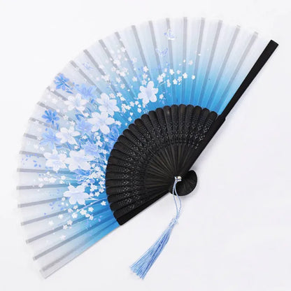 Classic Oriental Floral Folding Fan