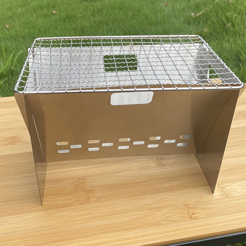 Compact Collapsible Outdoor BBQ Mini Grill