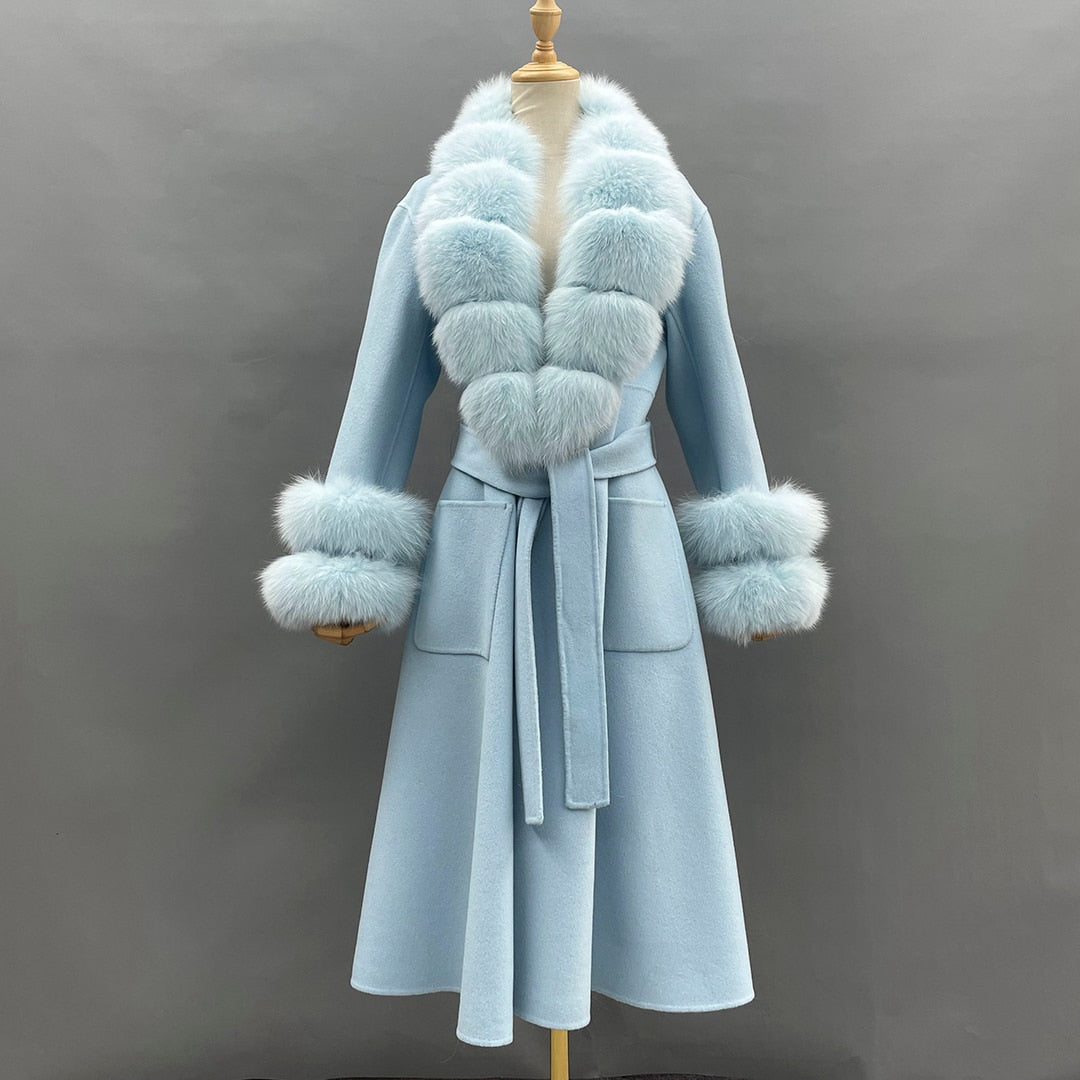 Elegant Women's Faux Fur Overcoat