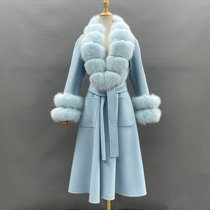Elegant Women's Faux Fur Overcoat